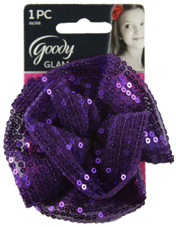 Goody Girls Purple Sequin Flower Salon Clip - 1 Count