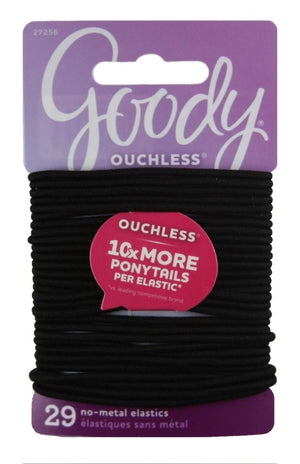 Goody Ouchless Elastics Black Thin Large