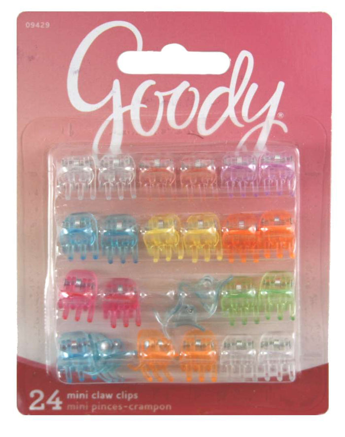 Goody Styling Essentials Girls Claw Clips Mini - 24 Count