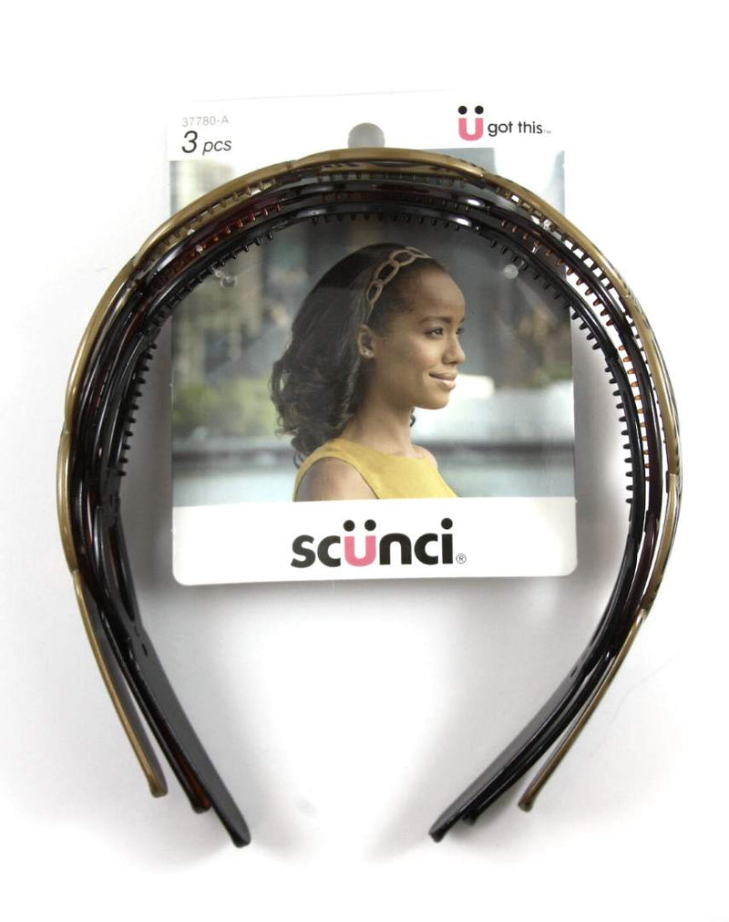 Scunci Effortless Beauty Headbands Assorted 3 Pack