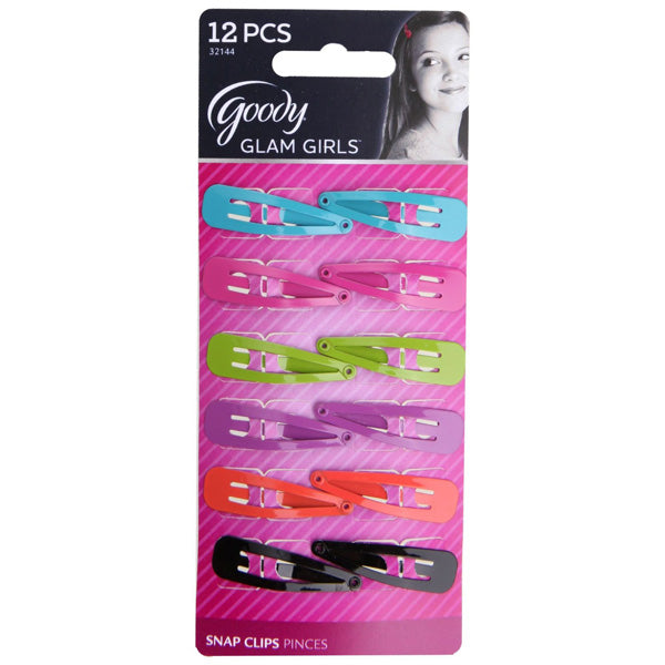 Goody Bright Snap Clips - 12 Clips