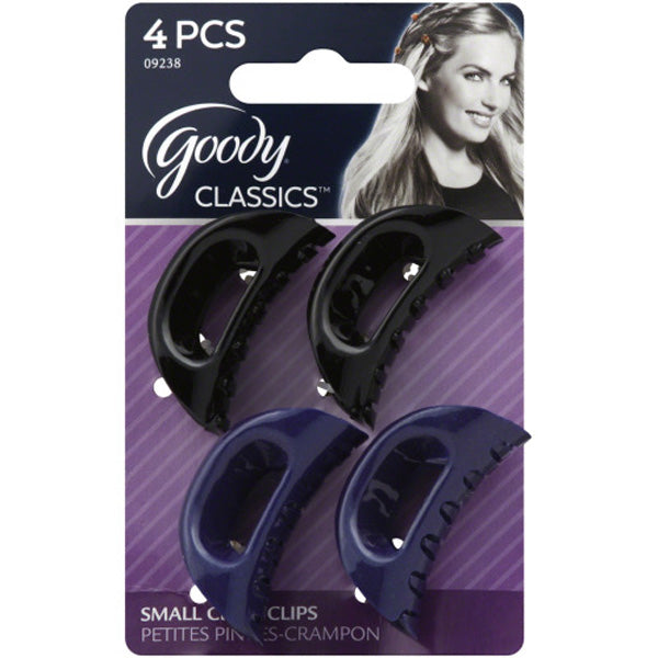 Goody Classic Small Curved Claw Clips - 4 Count