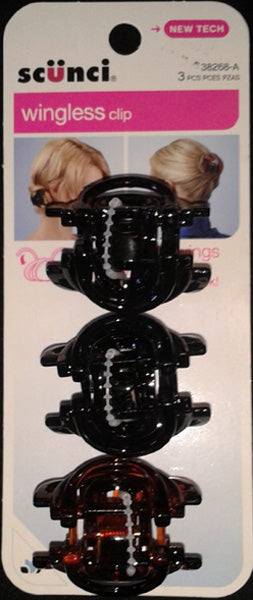 Scunci Wingless Clips - 3 Pieces