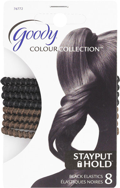 Goody Color Collection Elastic SPH Black & Brown - 8 Count