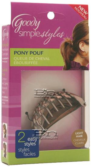 Goody Simple Styles Pony Pouf Blonde or Brunnette - 17 Count
