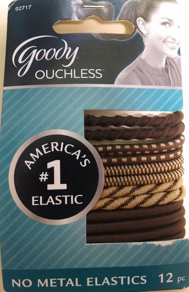 Goody Ouchless No Metal Elastics - 12 Count