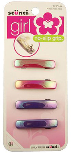 Scunci No Slip Grip Barrettes 4.5 cm