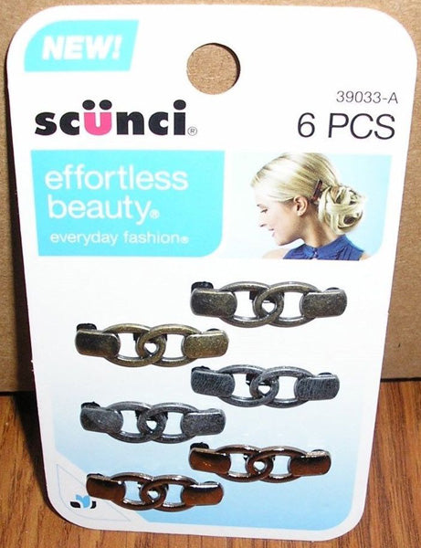 Scunci Luv U Chain Link Barrette - 1 Inch Long
