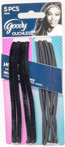 Goody Slide Proof Velvet Neutral Braided Elastic