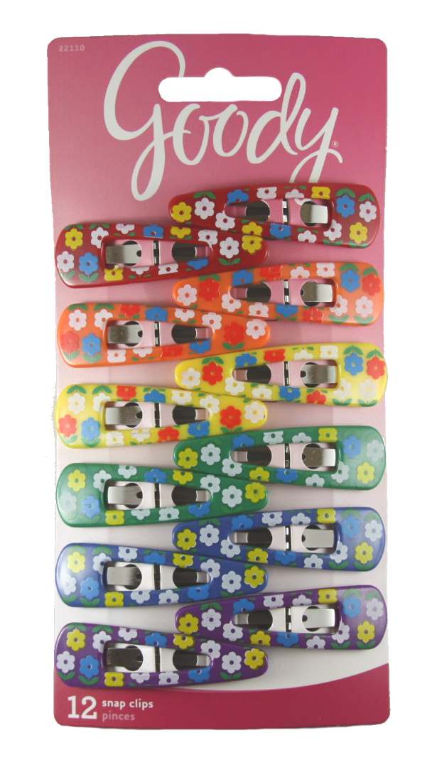 Goody Beautiful Flower Design Counter Clip - 12 Clips