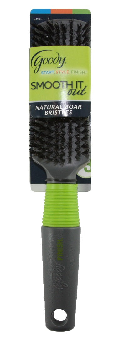 Goody Black/Green Finish Boar Styler Brush - 1 Brush