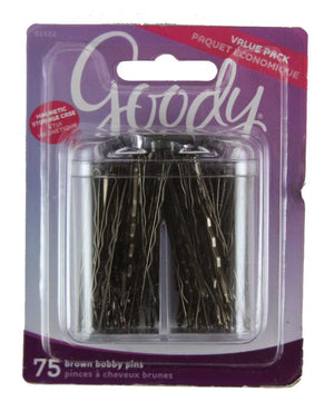 Goody Brown Bobby Pins in Magnetic Box