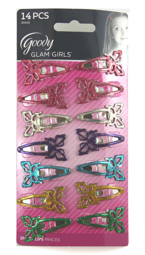 Goody Butterfly Snap Clips for Girls Assorted Colors