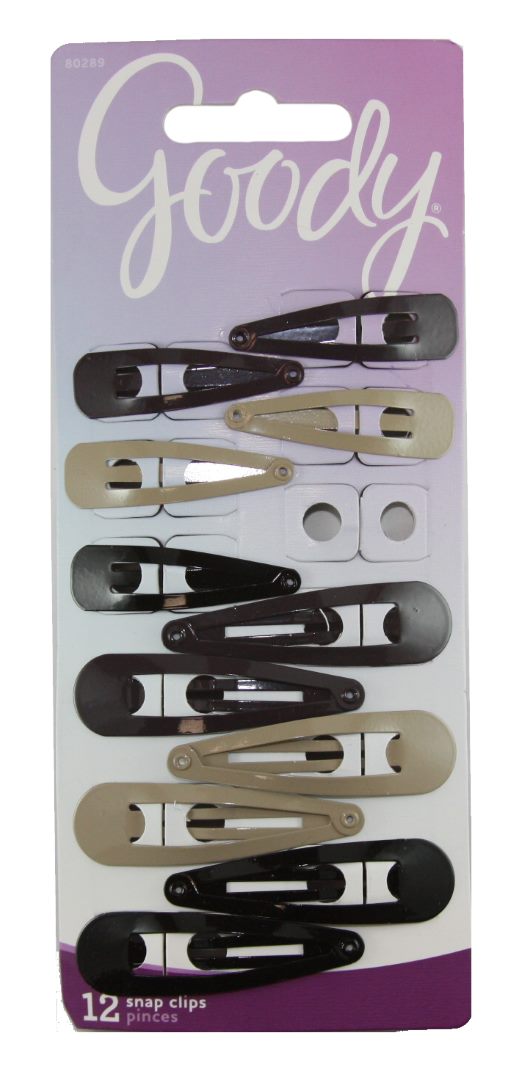 Goody Classics Barrette Metal Contour - 12 Count