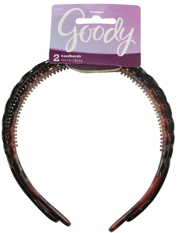 Goody Classics Basket Weave Braided Headbands - 2 Count