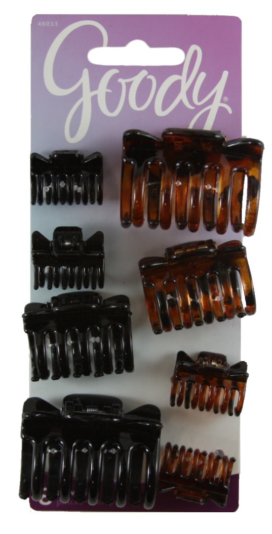 Goody Claw Clips Assorted Sizes - 8 Count