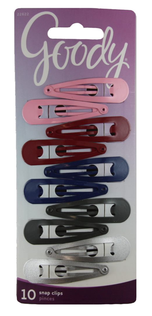 Goody Classics Contour Clips Assorted Colors - 10 Clips