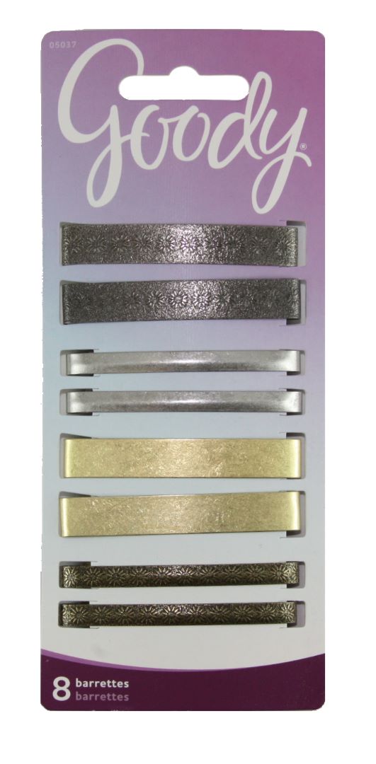 Goody Classics Metal Barettes 2 3/8 Inches - 8 Count