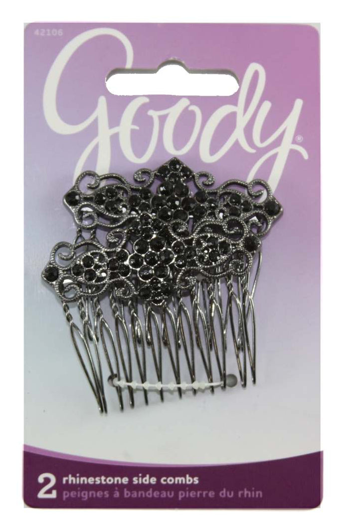 Goody Classics Rhinestone Side Combs - 2 Count