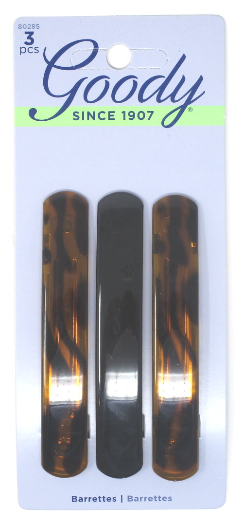 Goody Classics Rounded Barrette 3.75" - 3 Count