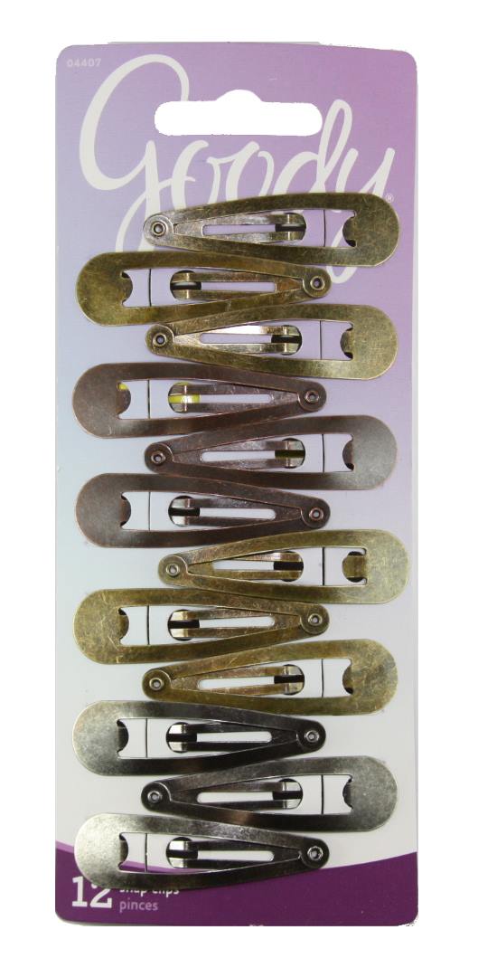 Goody Classics Snap Clips Metal - 12 Clips