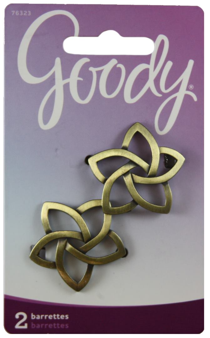 Goody Classics Star Shaped Jean Wires Gold Barrettes - 2 Count