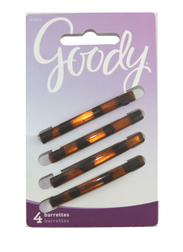 Goody Stay Tight Barrette Tortoise 2" - 4 Pieces