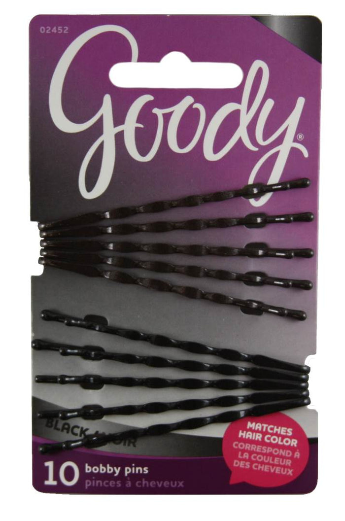 Goody Color Collection Black Bobby Slides - 10 Count