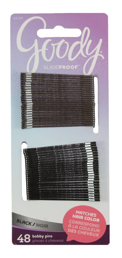 Goody Color Collection Bobby Pins Black - 48 Count