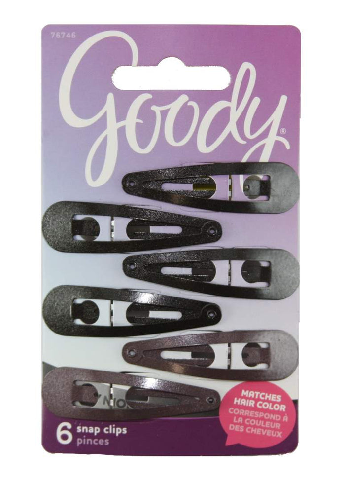 Goody Color Collection Contour Clips Black - 6 Count