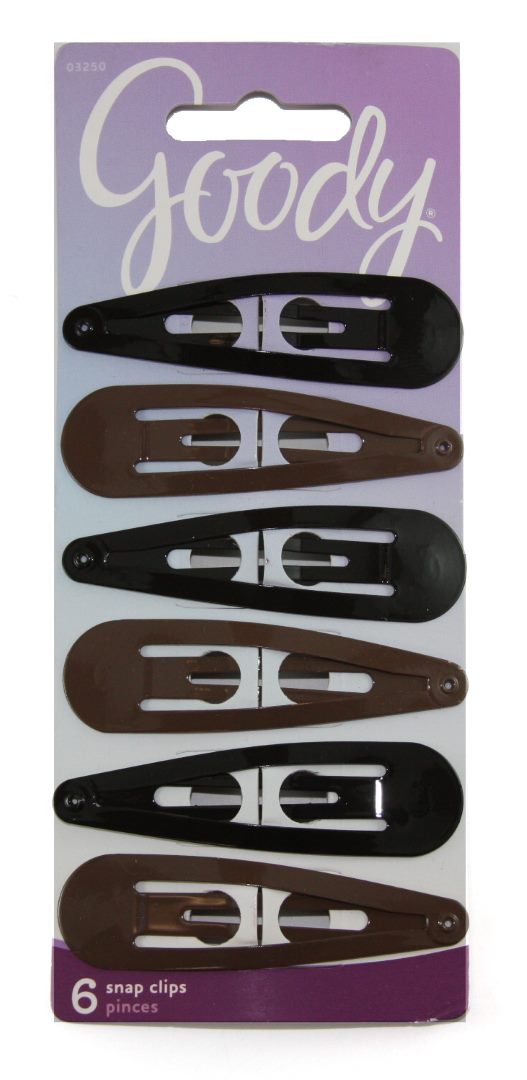Goody Color Collection Contour Clips Black and Brown - 6 Count