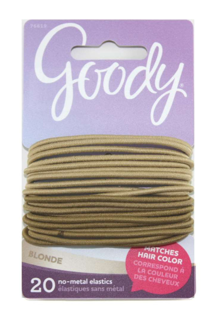 Goody Color Collection Elastics Blonde 2mm - 20 Count