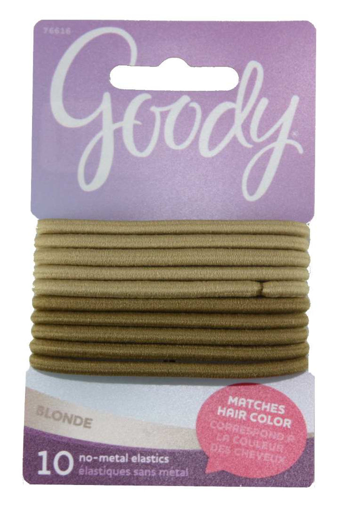 Goody Color Collection Elastics Blonde 4mm - 10 Count