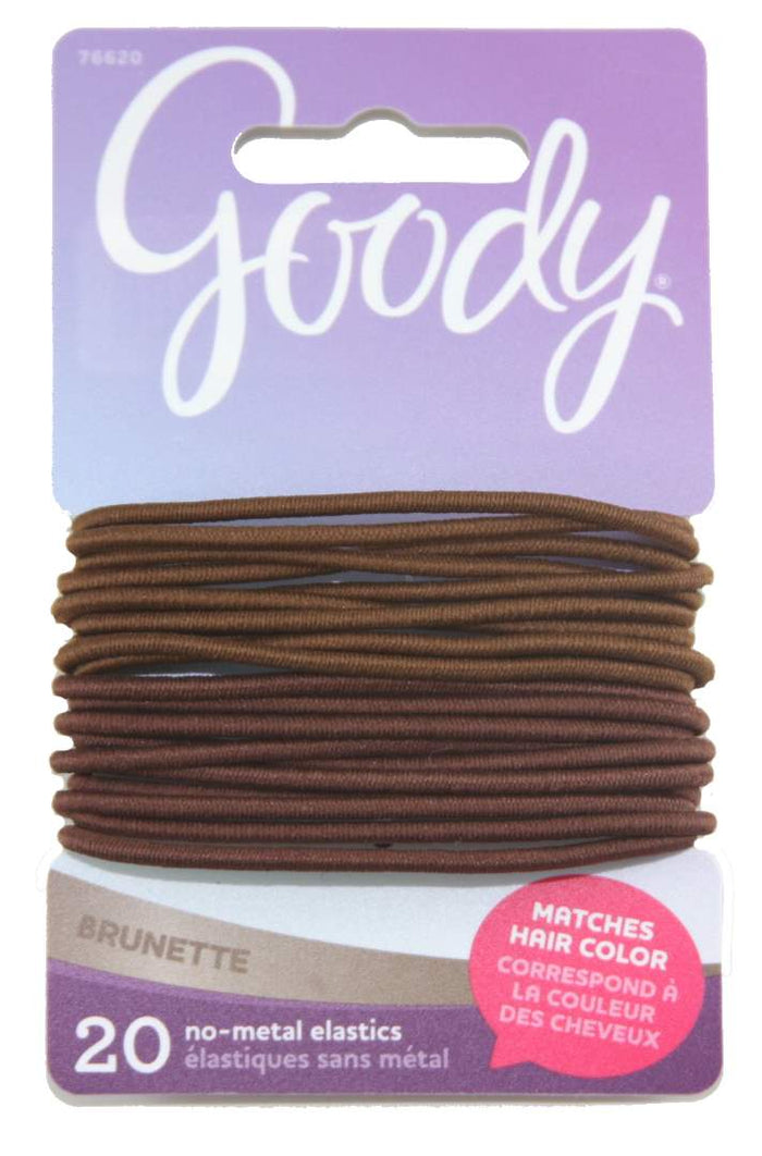 Goody Color Collection Elastics Brunette 2 mm - 20 Count