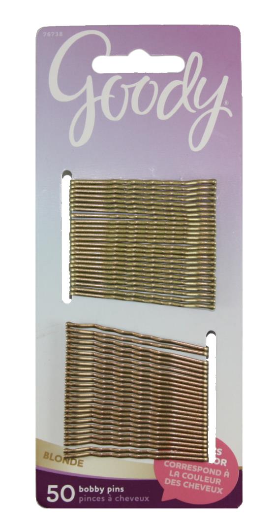 Goody Color Collection Metallic Finish Bobby Pin Blonde - 50 Count