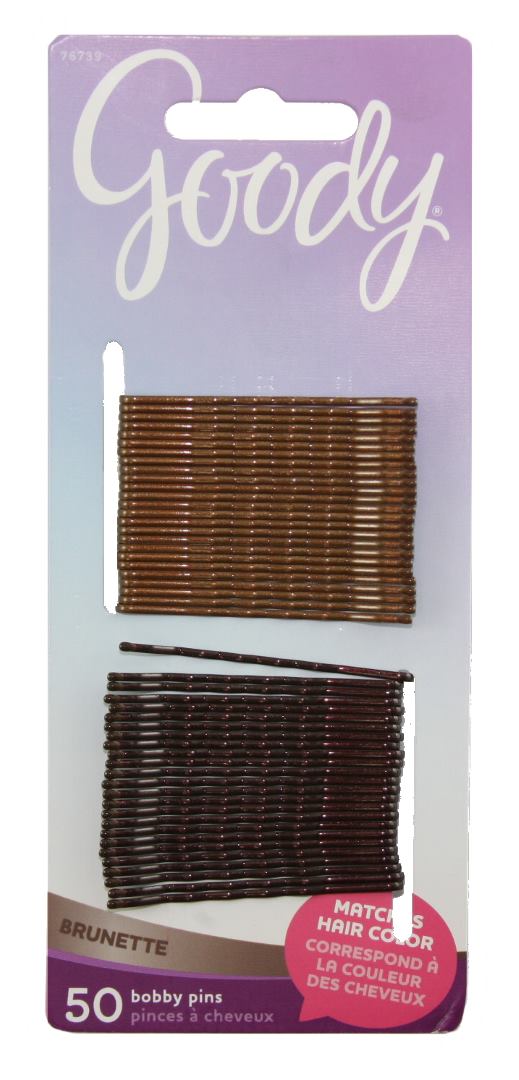 Goody Color Collection Metallic Finish Bobby Pin Brunette - 50 Count