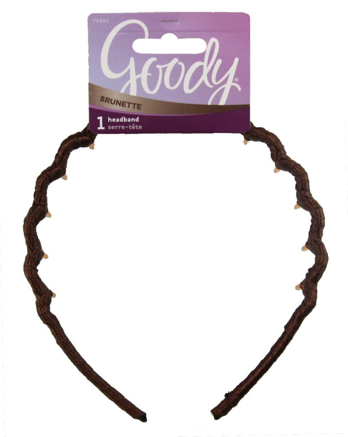 Goody Color Collection Ribbon Wrapped Headband Brunette - 1 Count