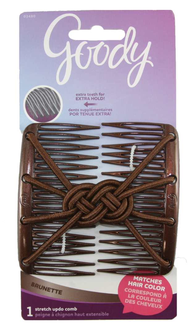 Goody Color Collection Simple Updo Stretch Comb Brunette - 1 Count