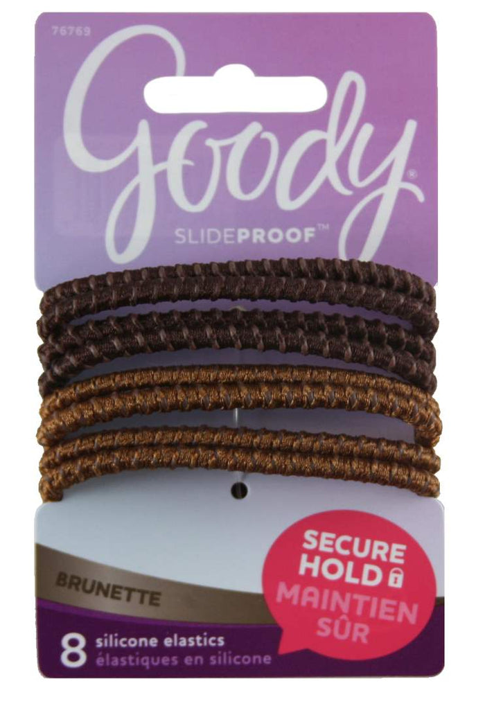 Goody Color Collection Sparkly Metallic Elastic SPH Brunette - 8 Count