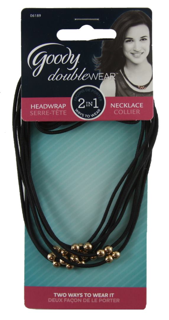 Goody DoubleWear 2 in1 HeadWrap NecklAce 2 Count