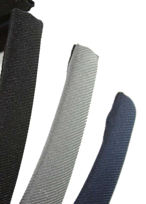 Goody Fabric Headband in Grey/Black