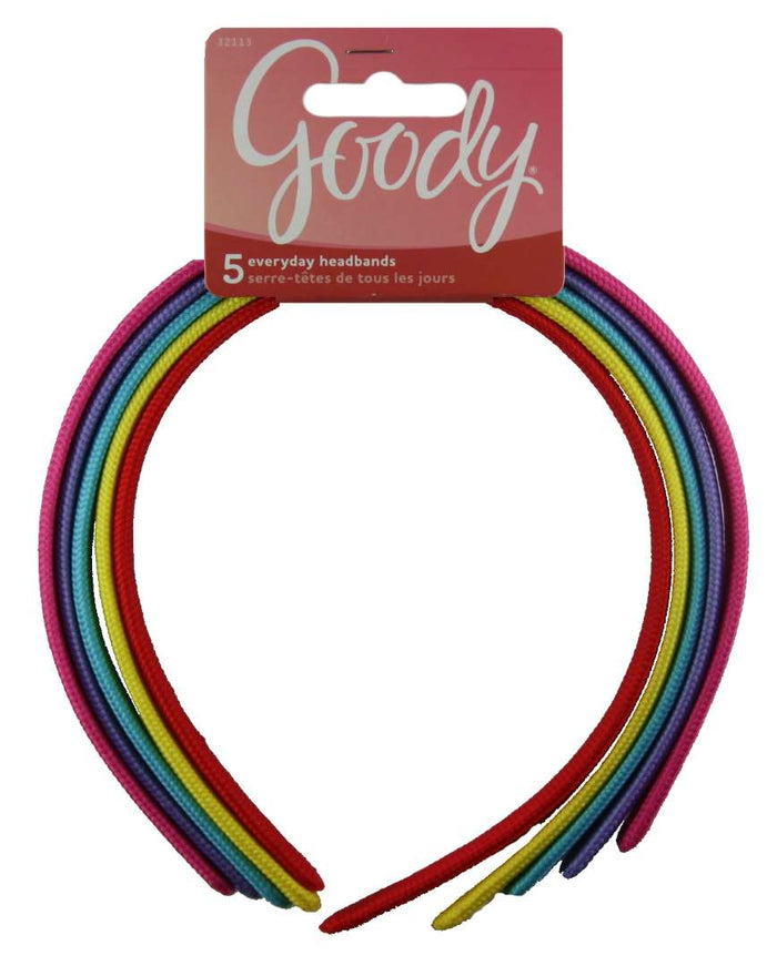 Goody Girls Fabric Headbands Rainbow - 5 Count