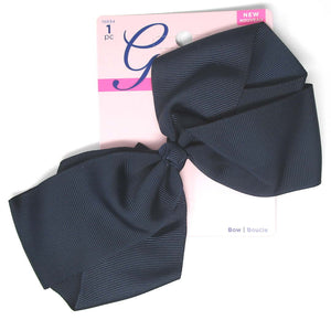 Goody Girls Big Navy Hair Bow Barrette 7" - 1 Count