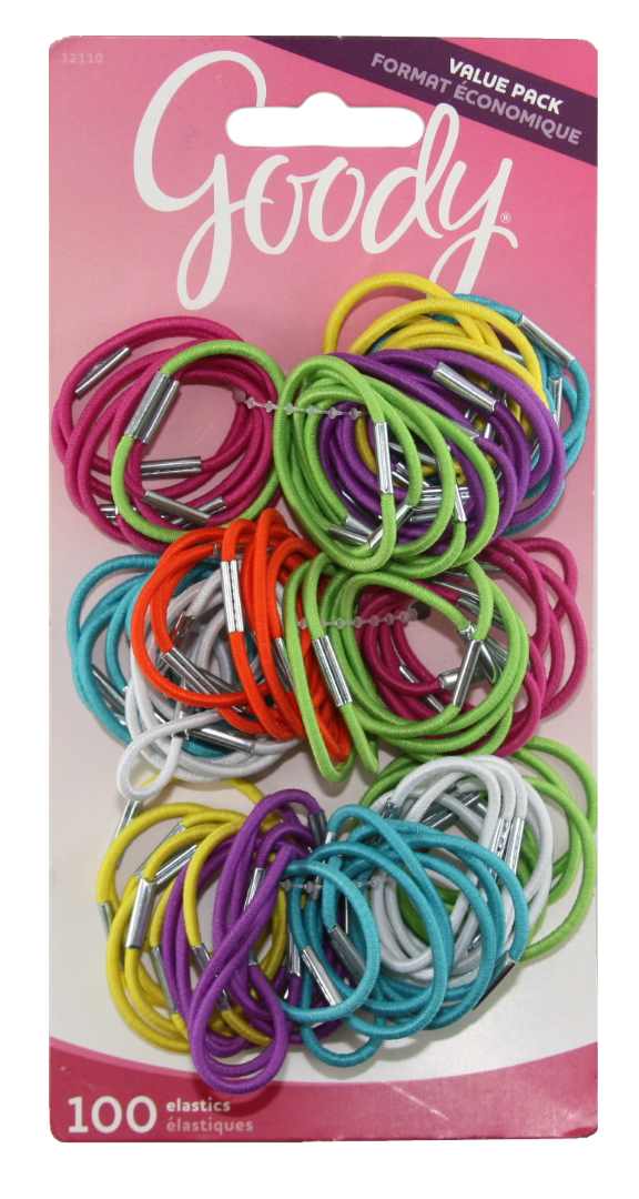 Goody Girls Small Thin Metal Elastics - 100 Count