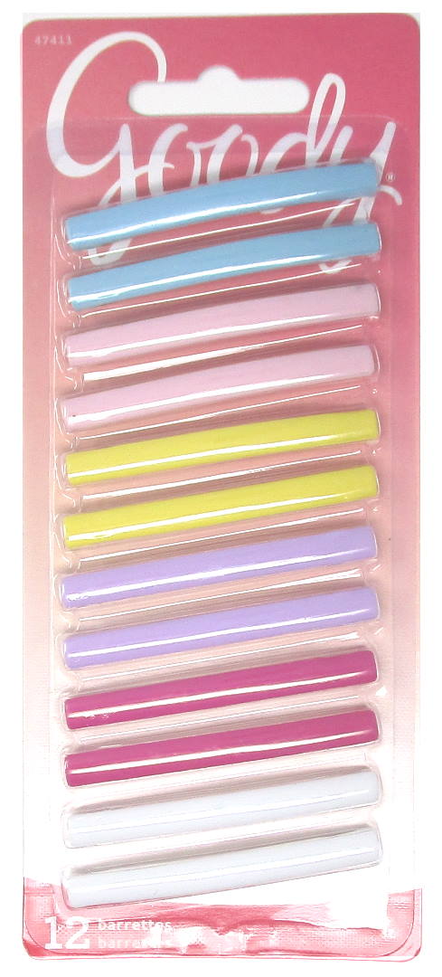 Goody Stay Tight Pastel Barrettes 2" - 12 Count