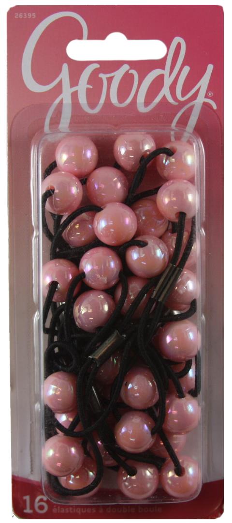Goody Girls Twin Beads Pink - 16 Count