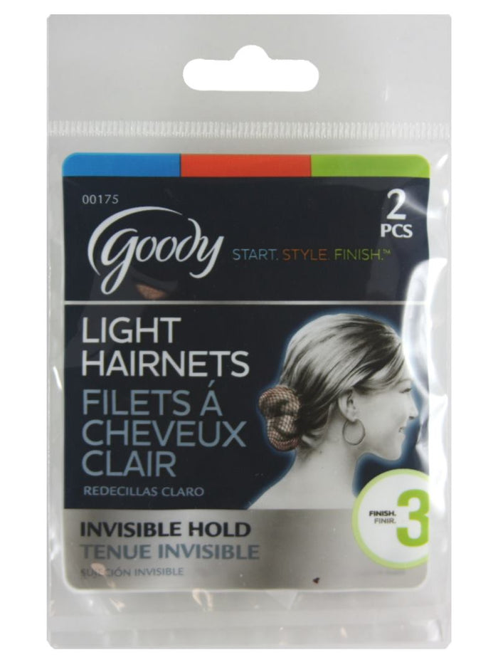Goody Hair Nets Invisible Dark Brown - 2 Pack