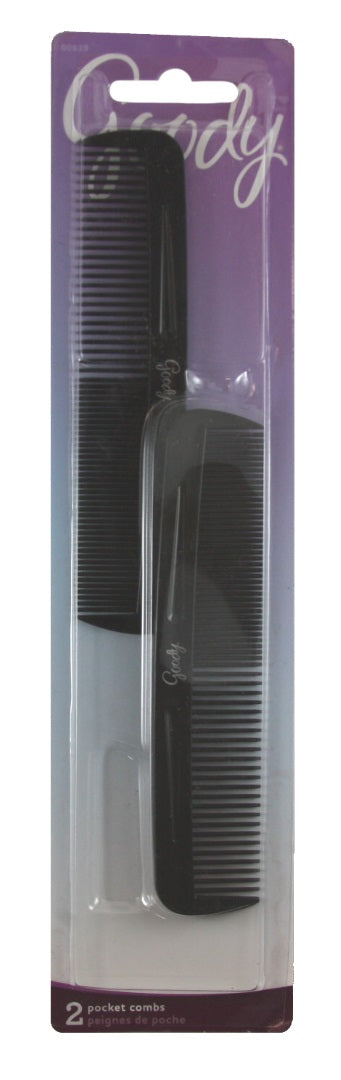 Goody Men's Pocket Comb Black 5" - 2 Pack