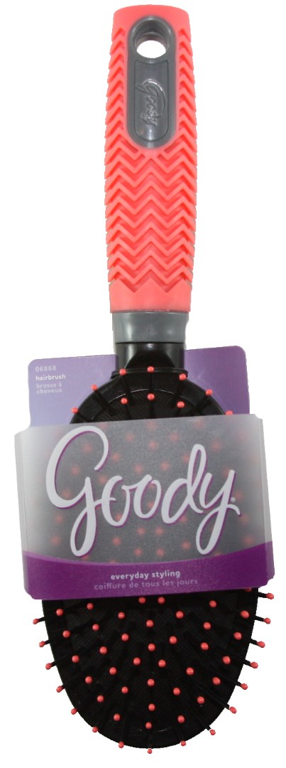 Goody Neon Grips Everyday Styling Hair Brush Pink - 1 Brush