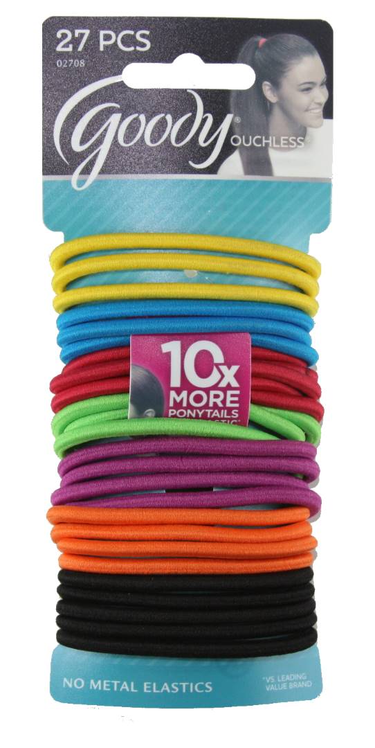 Goody Ouchless Candy Coated Gentle Elastics - 27 Elastics